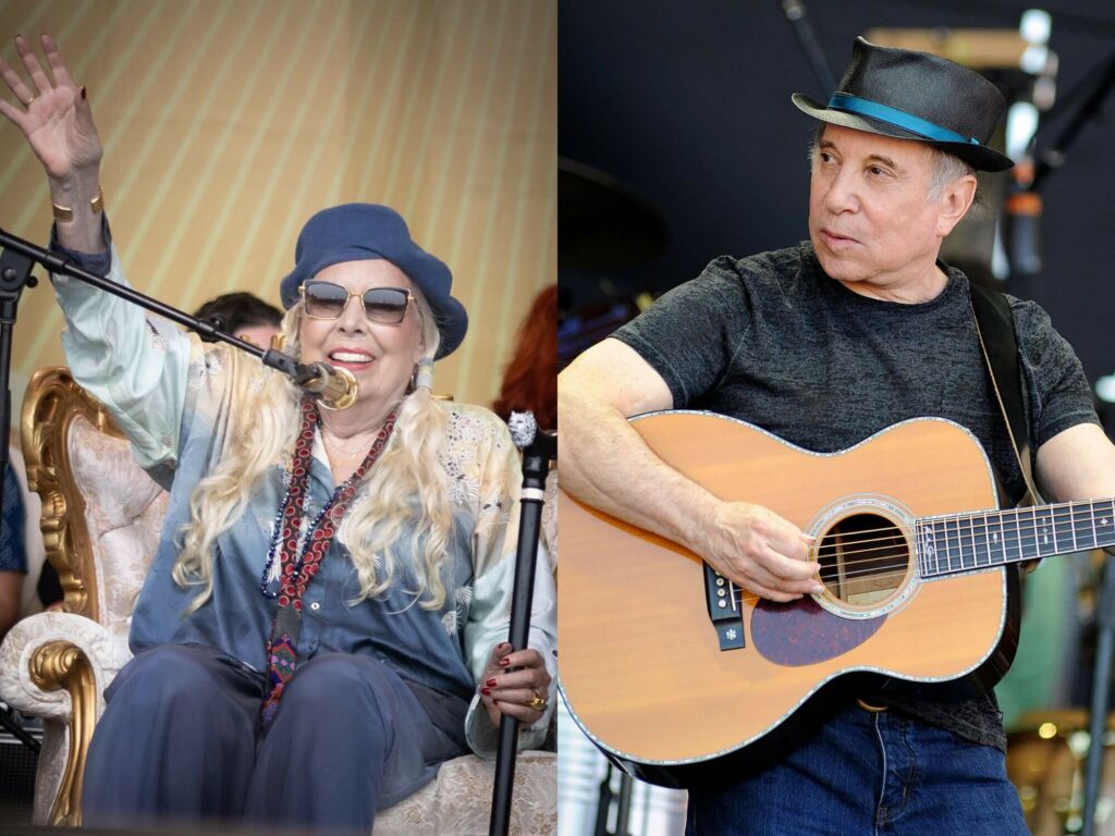 Watch Joni Mitchell and Paul Simon play surprise sets at the 2022