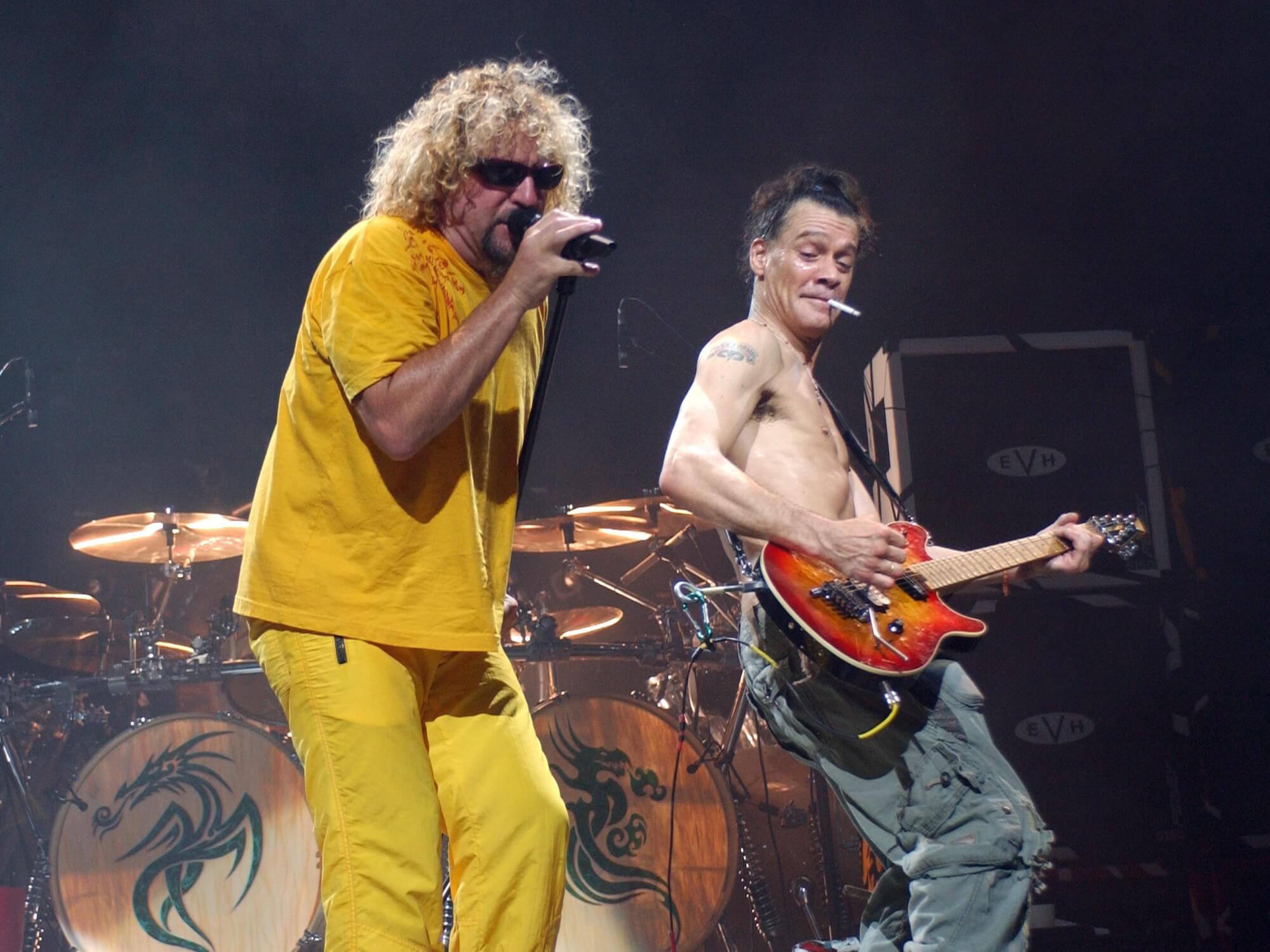 It was horrible. He did horrible things to people” Sammy Hagar recalls what  Eddie Van Halen was like on Van Halen's 2004 World Tour | Pro Music News